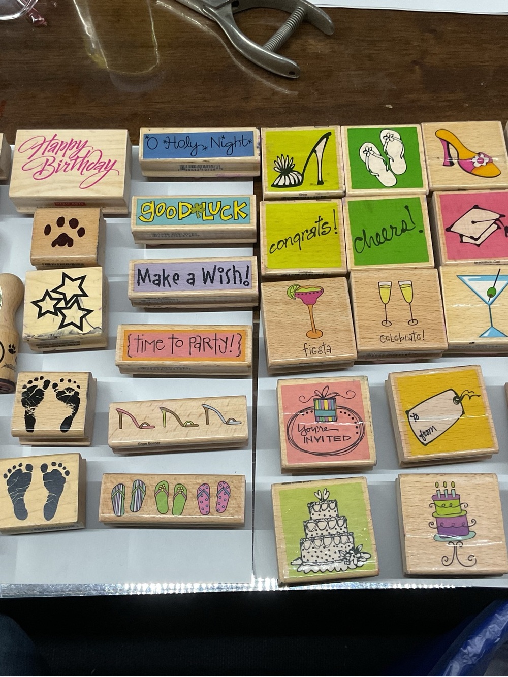 Wooden Stamp Set (Assorted 72 pcs) Scrapbooking